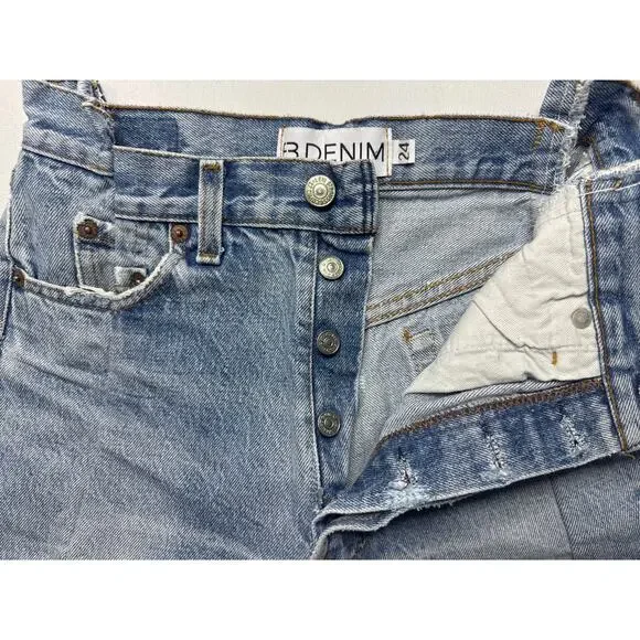 EB Denim Women's Reconstructed Vintage Levi's Denim Shorts - Size 24 - Picture 2 of 6